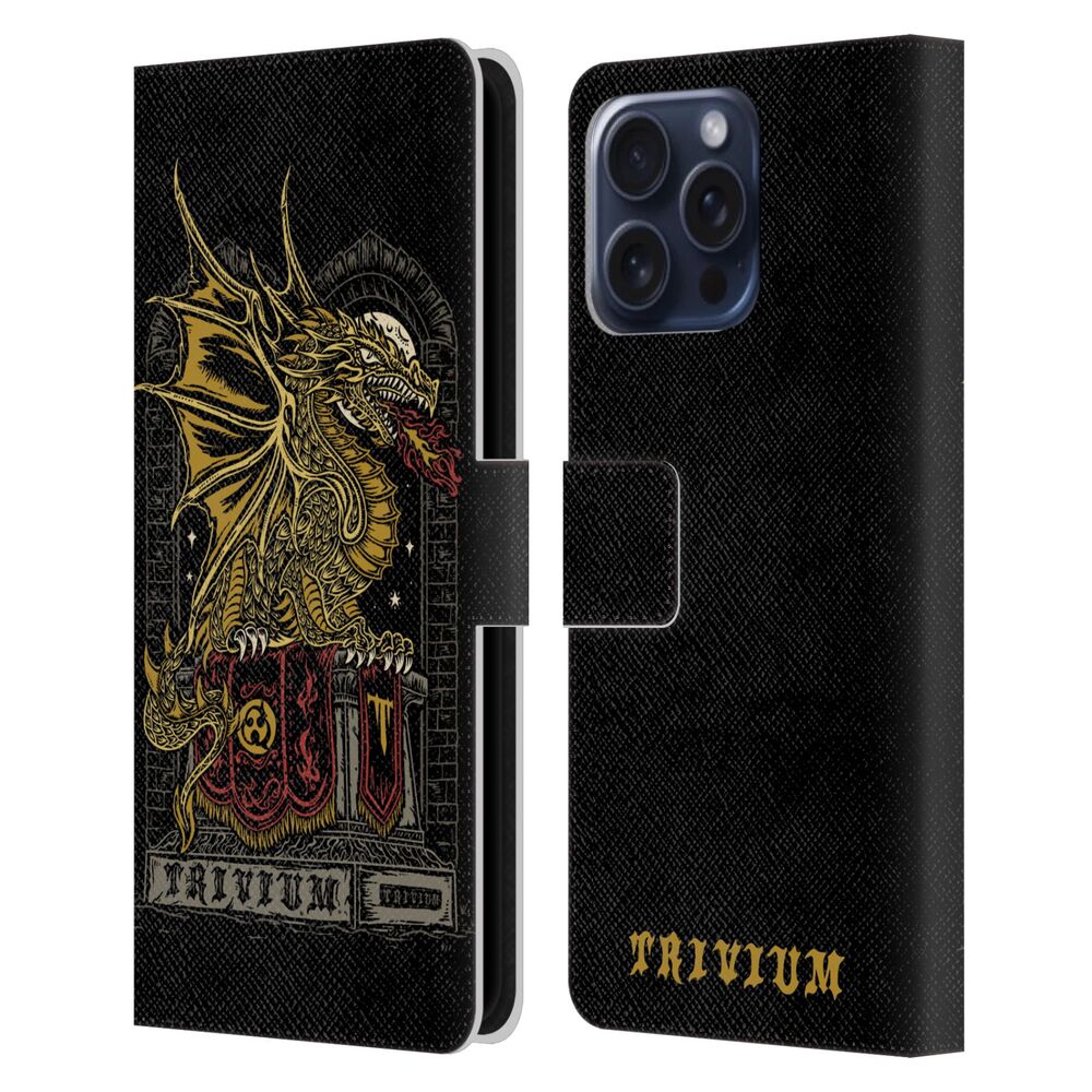 TRIVIUM トリヴィアム - Graphics / Big Dragon レザー手帳型 / Apple iPhoneケース - PGS